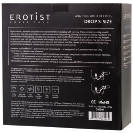 Эрекционные кольца с анальной пробкой Erotist Drop