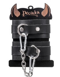 Кожаные наручники-браслеты Pecado