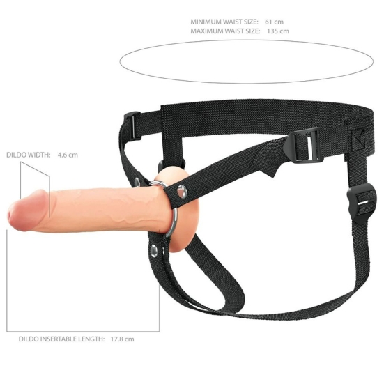 Страпон полый 7" Hollow Silicone