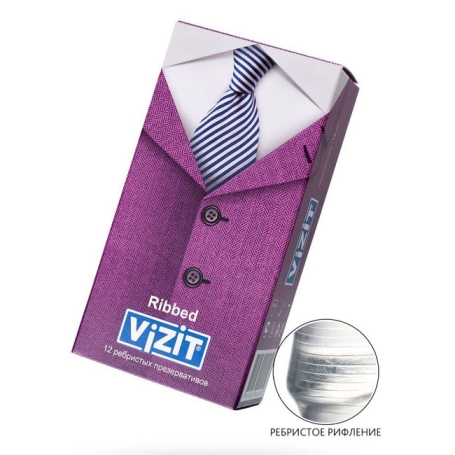 Презервативы VIZIT Ribbed (ребристые)