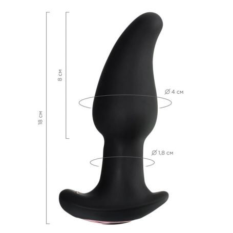 Вибропробка Erotist Hurricane с риммингом